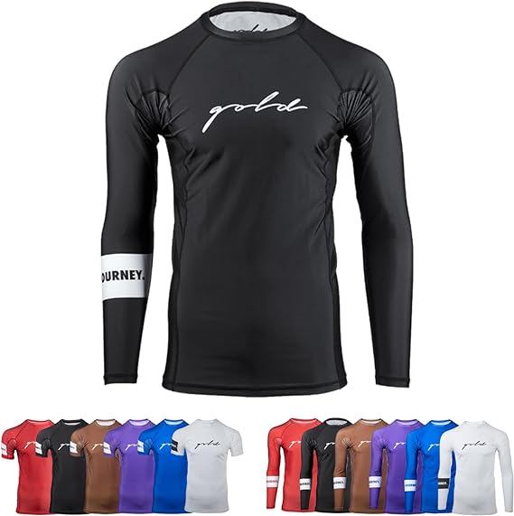 gold bjj foundation rashguard