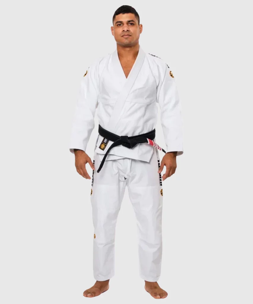 kimono de jjb tatami fightwear estilo gold label blanc